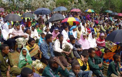 Versammlung in Äthiopien.