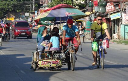 Straßenverkehr auf den Philippinen.